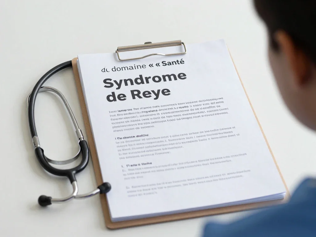 Contexte professionnel illustrant « Syndrome de Reye »