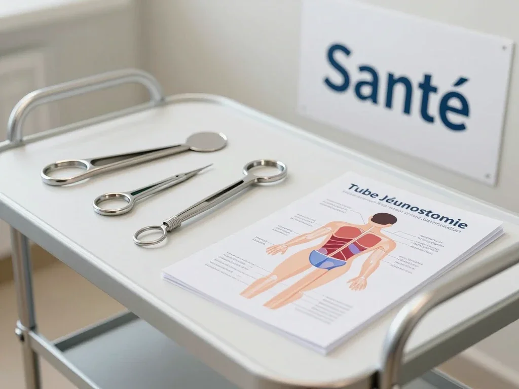 Contexte professionnel illustrant « Tube Jéjunostomie d'alimentation »
