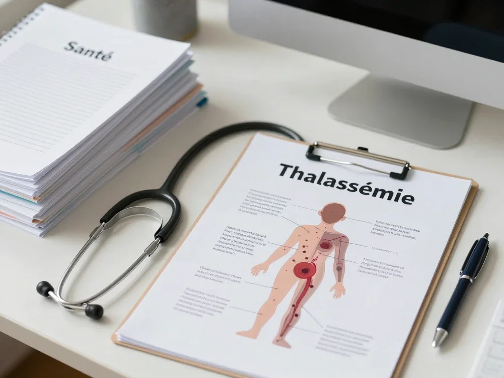 Contexte professionnel illustrant « Thalassémie »