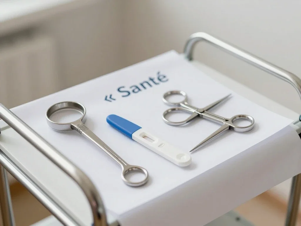 Contexte professionnel illustrant « Test de grossesse »