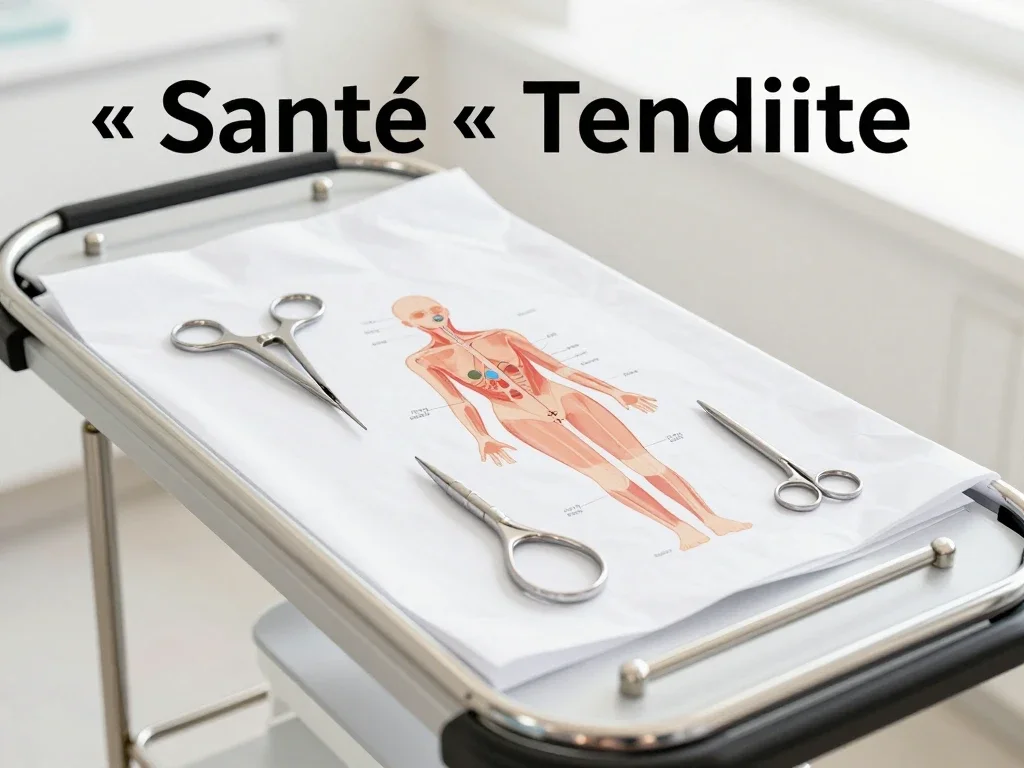 Contexte professionnel illustrant « Tendinite »