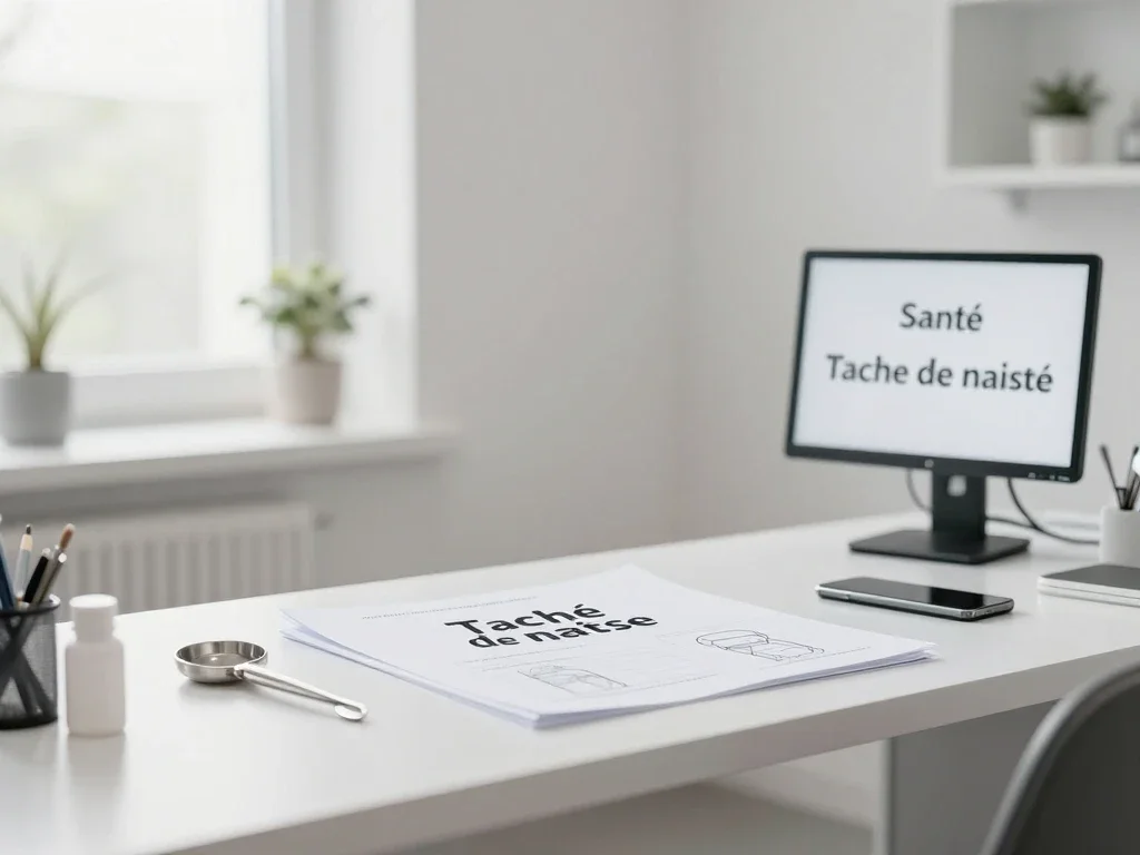 Contexte professionnel illustrant « Tache de naissance »