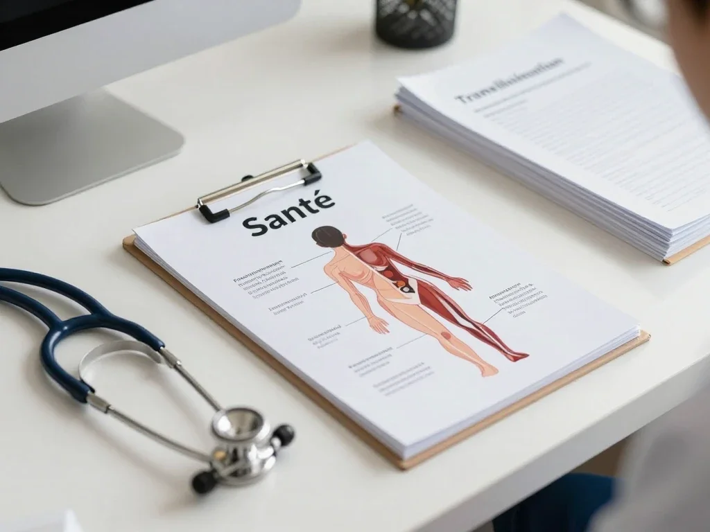Contexte professionnel illustrant « Transillumination »