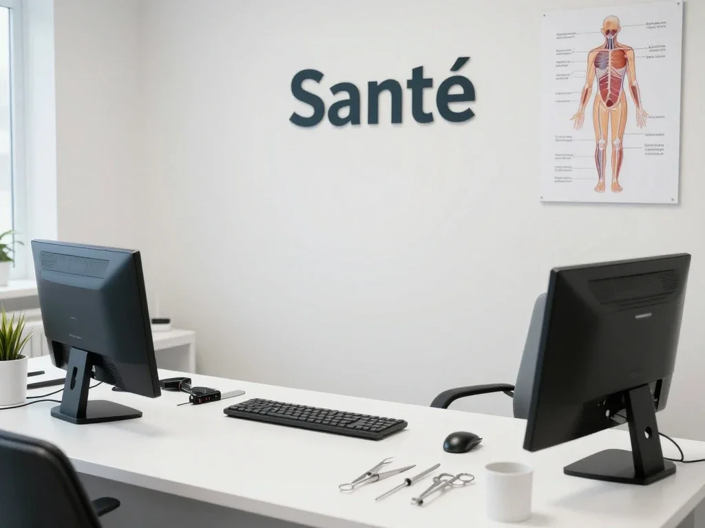 Contexte professionnel illustrant « Tomodensitométrie des sinus »