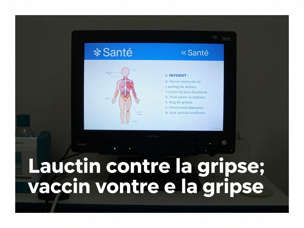 Contexte professionnel illustrant « Vaccin contre la grippe »