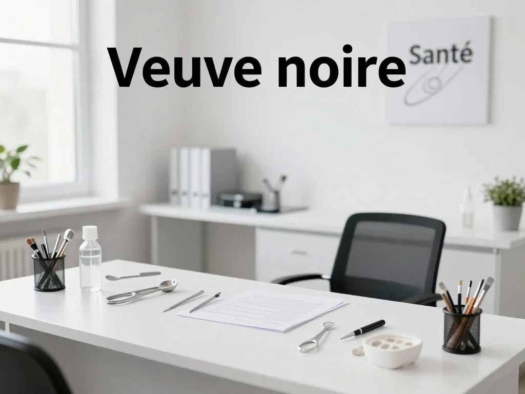 Contexte professionnel illustrant « Veuve noire »