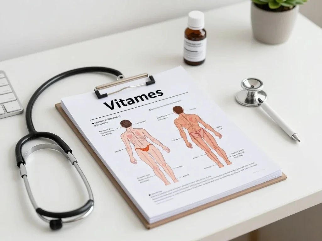 Contexte professionnel illustrant « Vitamines »