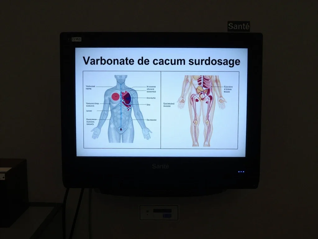 Contexte professionnel illustrant « Varbonate de calcium surdosage »