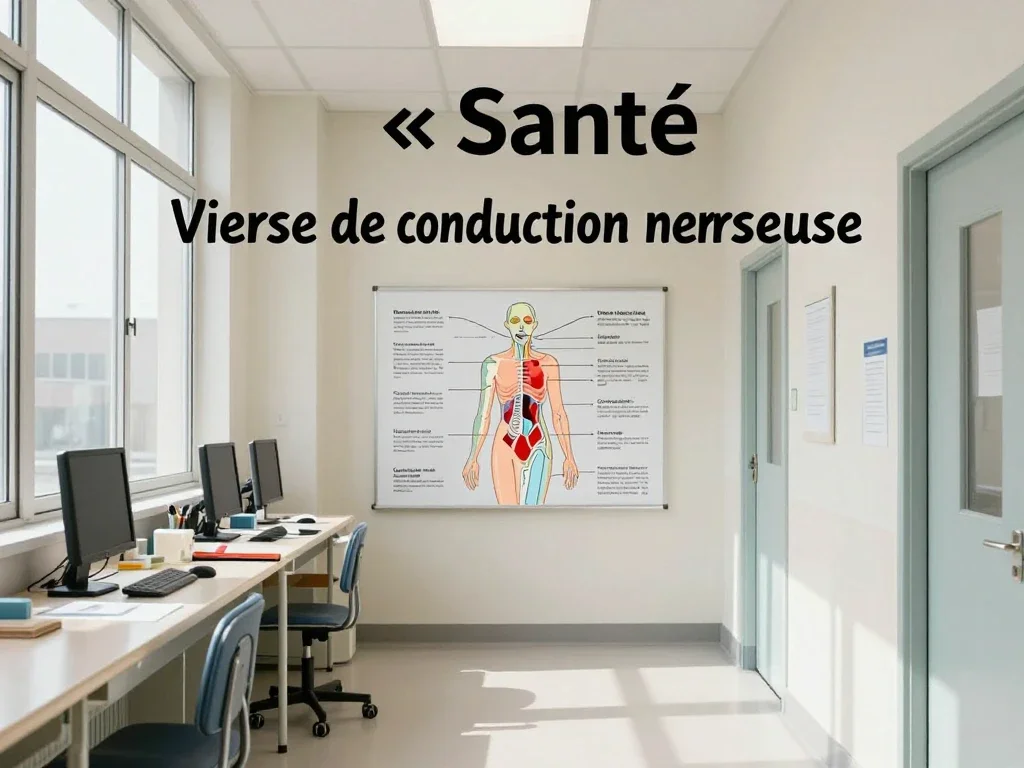 Contexte professionnel illustrant « Vitesse de conduction nerveuse »