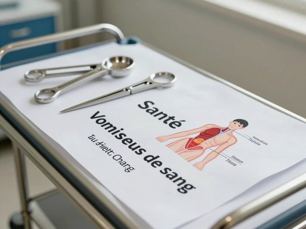 Contexte professionnel illustrant « Vomissements de sang »