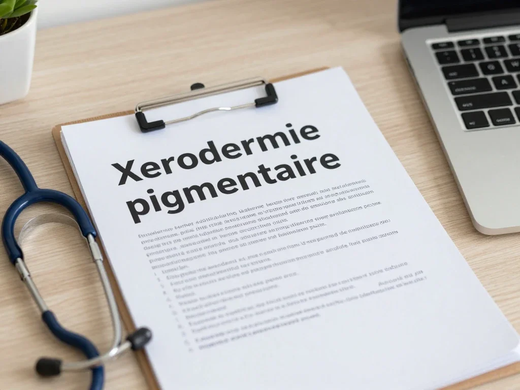 Contexte professionnel illustrant « Xerodermie pigmentaire »