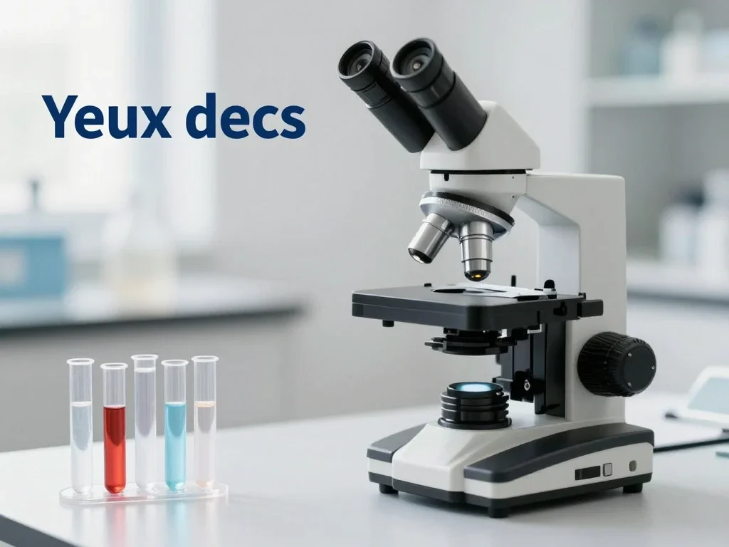 Contexte professionnel illustrant « Yeux secs »