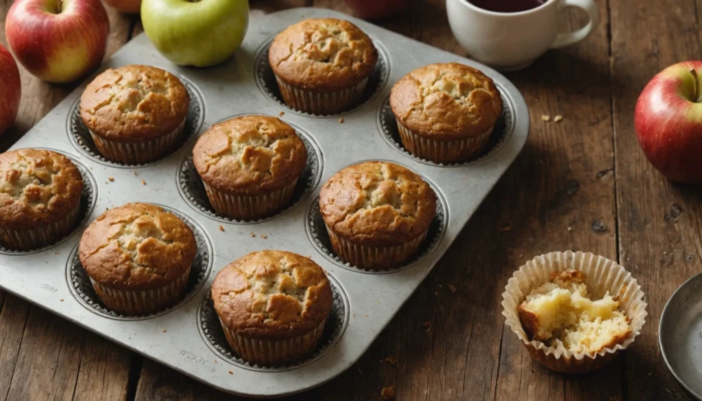 muffin compote de pomme healthy