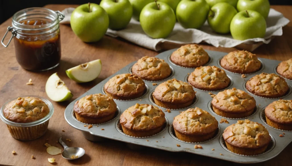 muffin compote de pomme healthy