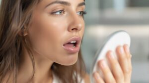 boule noire dans la bouche