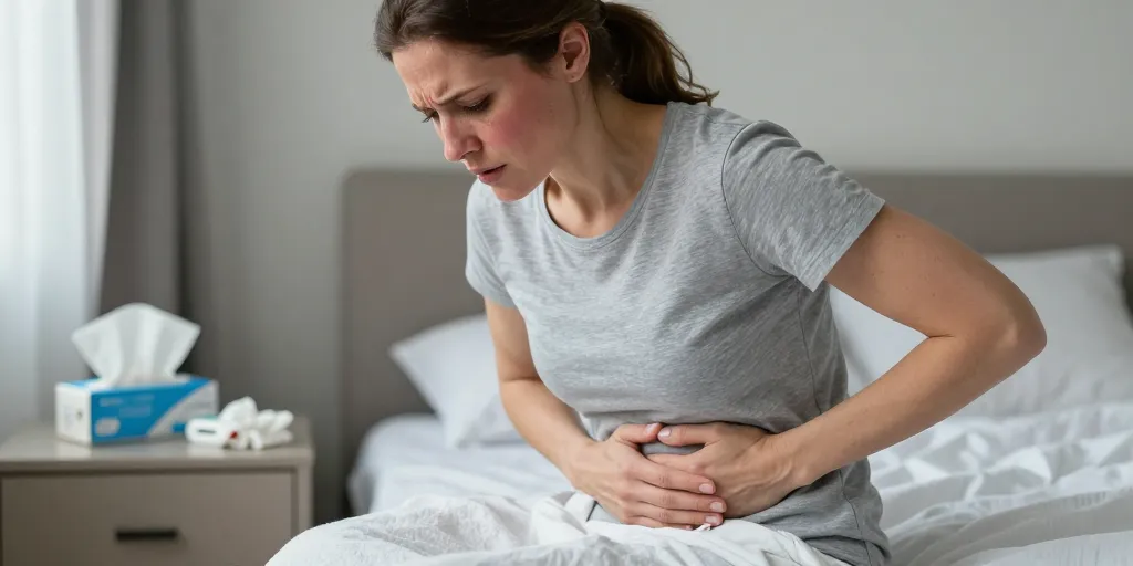 grippe et douleurs abdominales